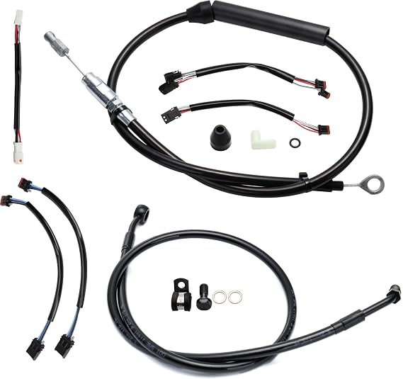 MoKitDora 14inch Handlebar Wirings, Black