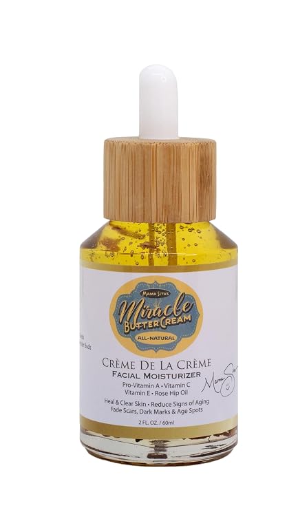 Miracle Butter Cream's Facial Moisturizer, Creme De La Creme (Best of the Best), Reduce Signs of Aging, Light Weight Formula, Fade Scars and Dark Marks, Pro Retinol Vitamin-A and Vitamin C Enriched