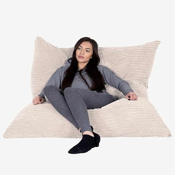Lounge Pug Giant Bean Bag XXL Corduroy Cream
