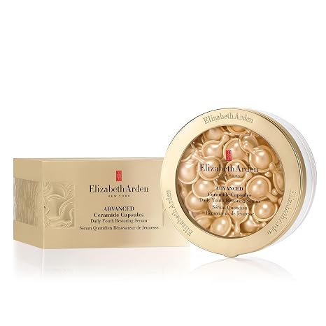 Elizabeth Arden Advanced Ceramide Face Serum Capsules, Anti-Aging Skincare, Fragrance-Free Hydrating Formula for Radiant, Firm Skin, Nourishing and Strengthening