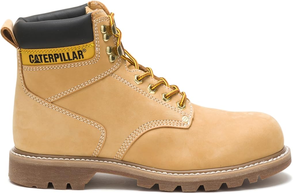 Caterpillar Men's Second Shift Steel Tow Work Boots, Honey, 11.5