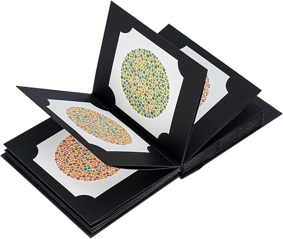 Ishihara Test Chart Books for Color Deficiency 38 Plates with User Manual and One Eye Occluder by KASHSURG