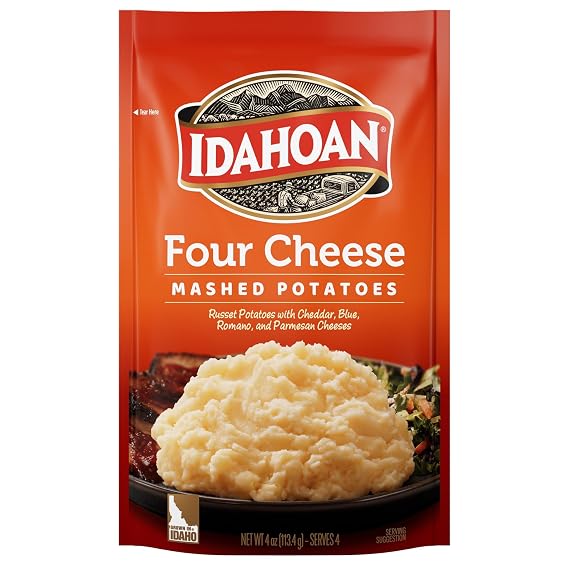 Idahoan Four Cheese Mashed Potatoes 4 oz. (Pack of 10)