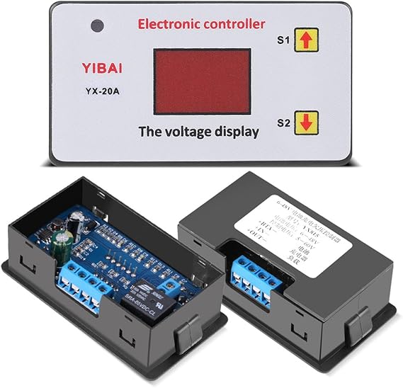 6-48V Battery Charging Controller Module, Battery Low Voltage Cut Off Automatic Switch On Undervoltage Controller, for Under Voltage Control Over-Discharge