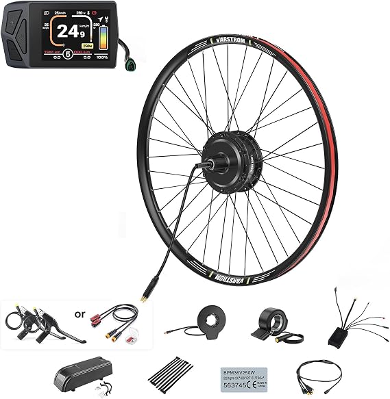 36V 250W Rear Hub EBike Conversion Kit for 26" 27.5" 28" 29" 700C