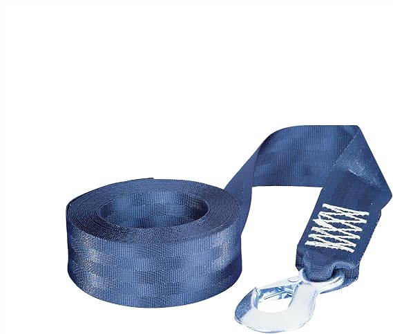 Fulton 501208 Trailer Winch Accessory, Strap w/Hook, 2 Inch x 12 Foot