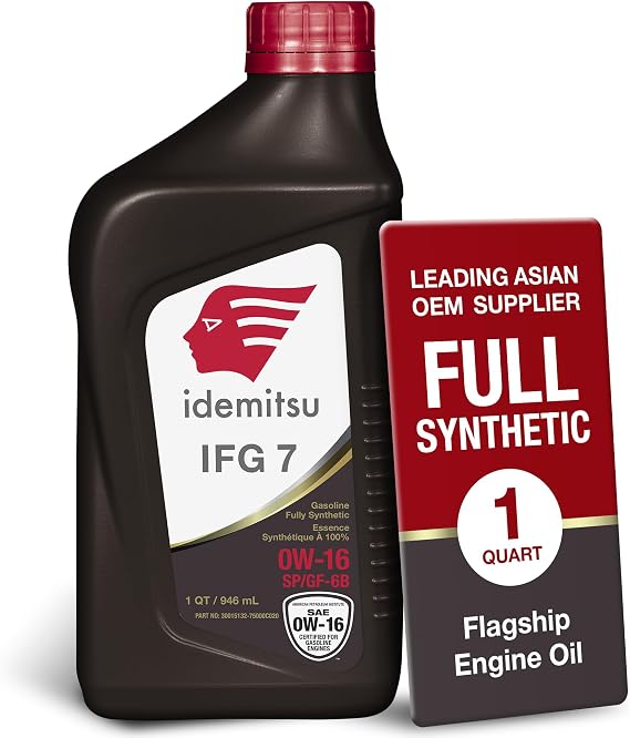 Idemitsu IFG7 0W-16 SP/GF-6B Full Synthetic Motor Oil 1 Quart