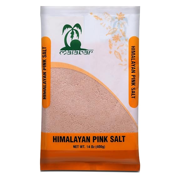 Malabar Himalayan Pink Salt Powder 400g ~ All Natural | Vegan | Gluten Friendly | NON-GMO | Indian Origin