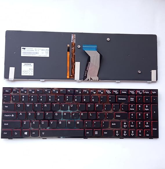 Laptop Replacement Keyboard US for Lenovo IdeaPad Y500 Y500N Y510P Y500NT Y590 No TrackPoint,Backlit