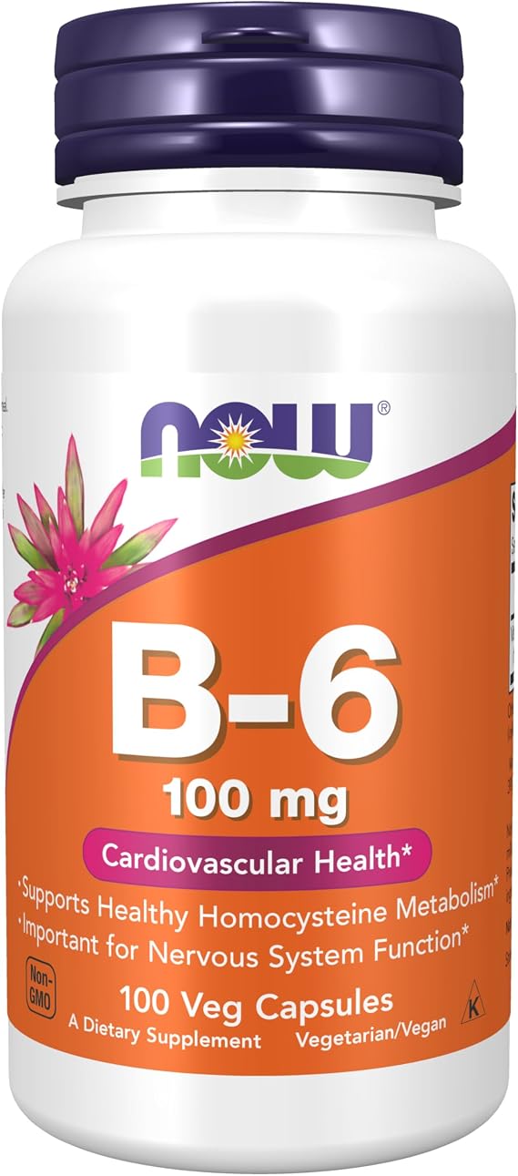 Now Foods B-6 100mg 100 Capsules