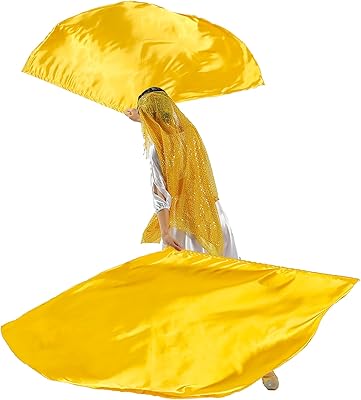 MUNAFIE Worship Flag Set2 Flags2 Telescopic Rods1 Storage Bag,worship flags for dance church,praise dance flags for worship Gold