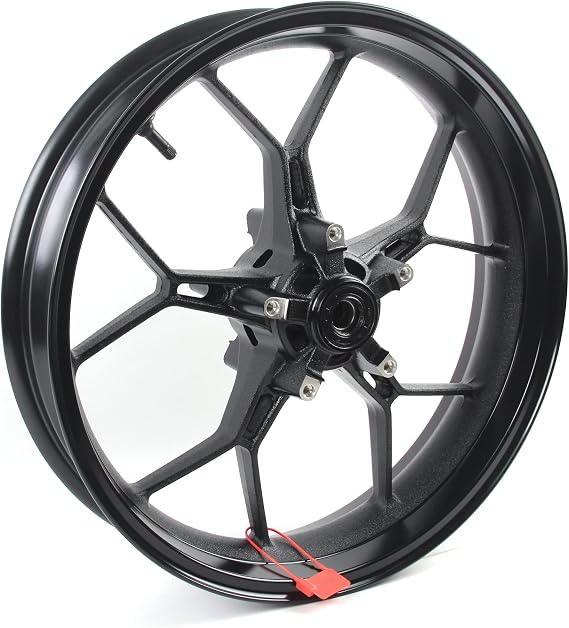 Gloss Black Front Wheel Rim Compatible with Honda CB650R CBR650R 2019-2025 ABS include, Bearing include, Motorcycle Replacement Accessories Parts