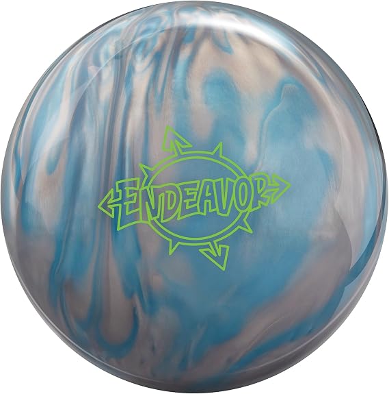 Bowlerstore Products Brunswick PRE-DRILLED Endeavor Bowling Ball - Sky Blue/Silver 16lbs