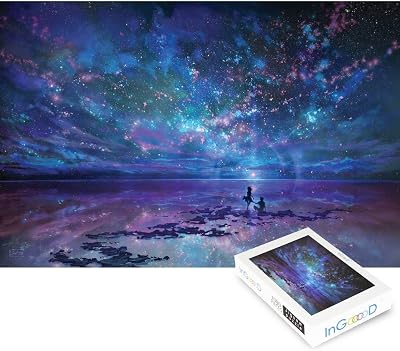 Ingooood Jigsaw Puzzles 1000 Pieces- Imagination Series Fantasy Romantic Star Sea Puzzle