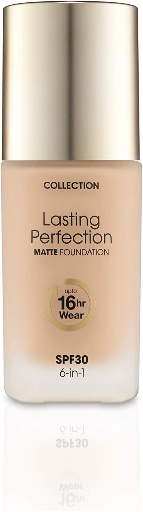 Collection Cosmetics Lasting Perfection Matte Foundation, Full Coverage, 27ml, Maple