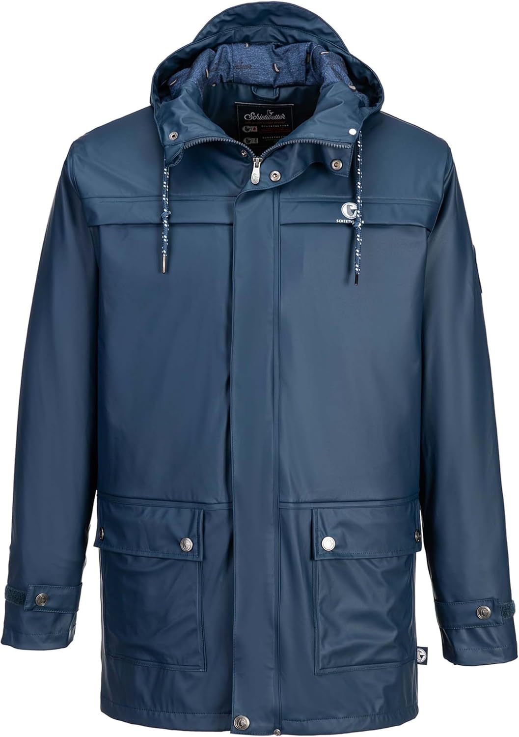 FIRE WEATHER Mens Rain Jacket Glass Eye Jimmy Friesennerz Rain Parka Parka Welded Seams Waterproof Windproof