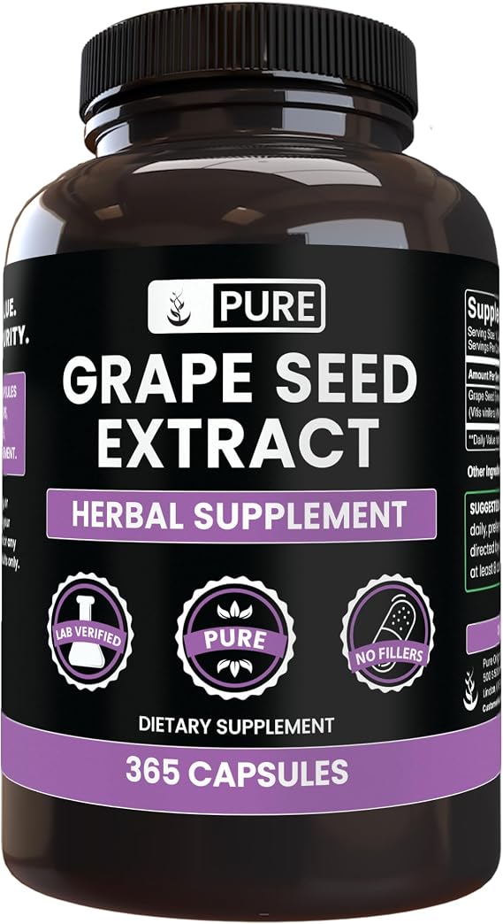 Pure Original Ingredients, Grape Seed Extract, 365 Capsules