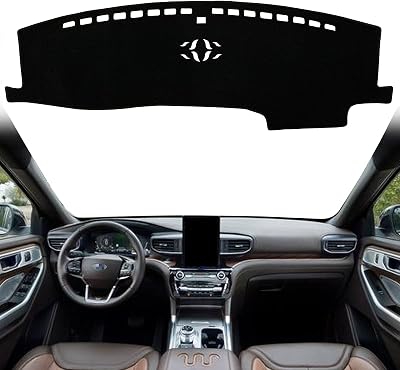 Dash Mat Cover Custom Interior Center Console Compatible with Ford Explorer SUV 2020 2021 2022 Dashboard mat Covers Accessories