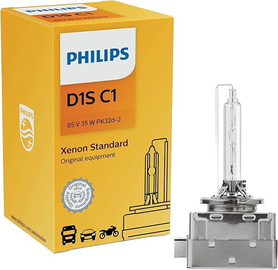 Philips D1S XenStart HID Xenon Bulb 85415C1 | 4300K, 85V, 35W, PK32d-2 Base, Made in Germany