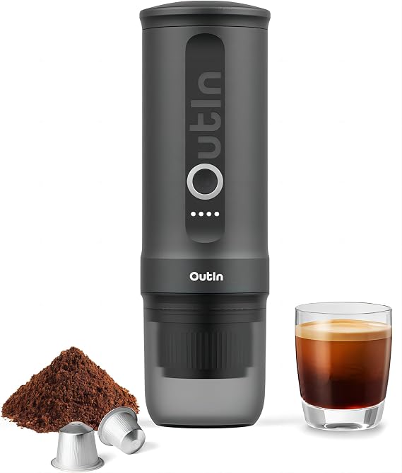 OutIn Nano Portable Electric Espresso Machine Travel Coffee Maker
