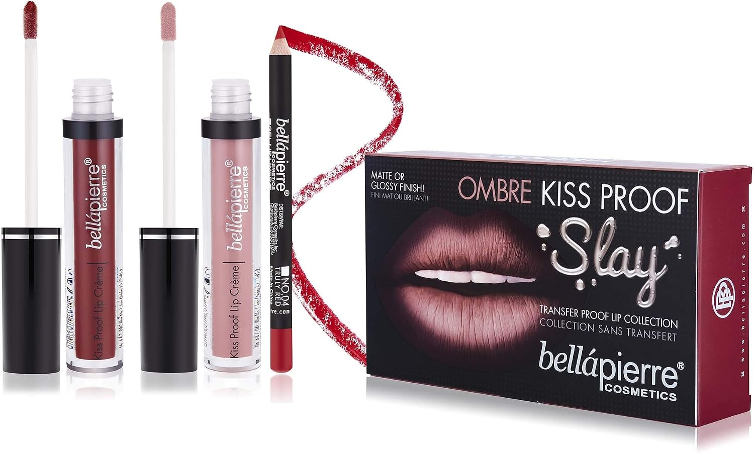 bellapierre Cosmetics Kiss Proof Slay Lip Kit 40's Red Matte Finish