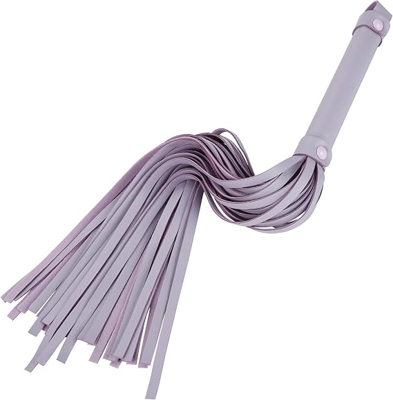 Bellesa Premium Vegan Leather Flogger Soft Touch Sensory Sensation Tool for Couples Ergonomic Weighted Handle & Braided Tassels High-End Wellness & Connection Accessory for Beginners
