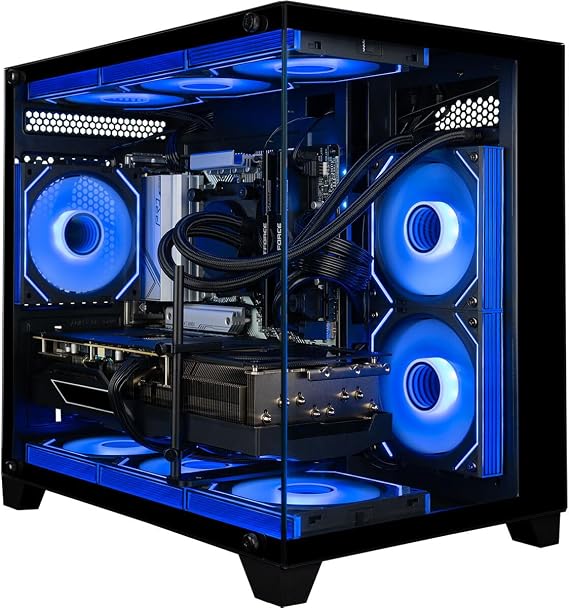 Panorama RTX 5070 Ti, 24-Core i9-14900KF, 32GB DDR5 RAM, 2TB Gen4 SSD, Liquid Cooled Gaming Desktop PC w/Windows 11 Pro, RGB Keyboard+Mouse, Internal Wi-Fi 6E, 3X DP & HDMI