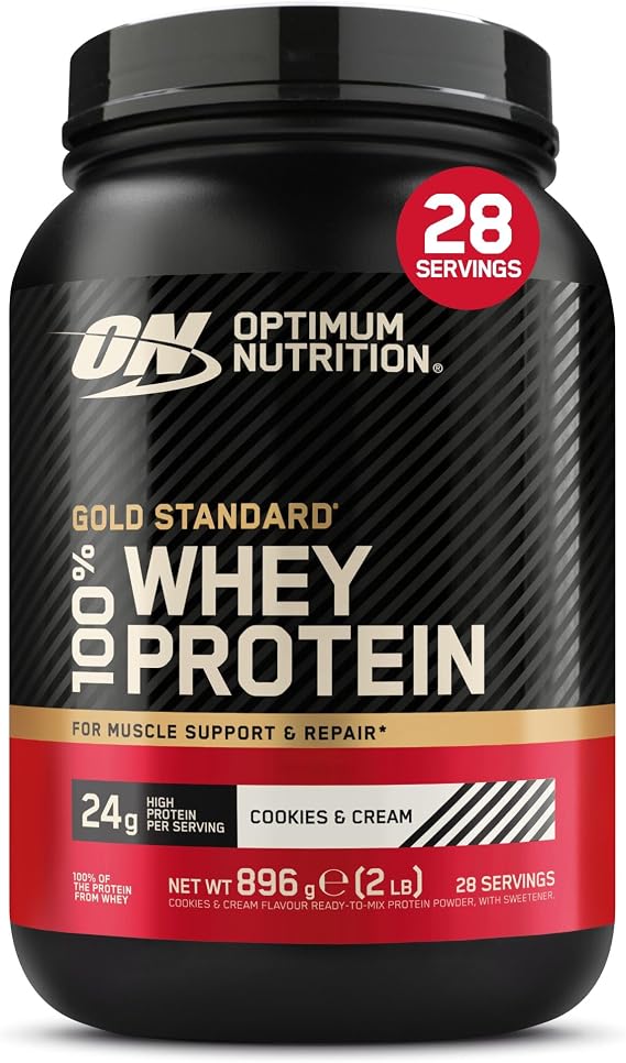 Optimum Nutrition Gold Standard 100% Whey Protein Powder, 896 g