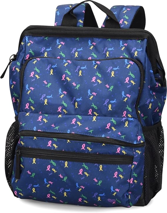 Nurse Mates Ultimate Backpack | Heavy Duty Zippers | Multiple Storage Compartments| Laptop Interior Compartment
