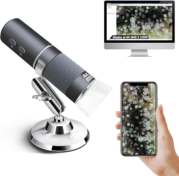 4K 3840 x 2160P WiFi USB Digital Microscope Wireless Super HD Camera
