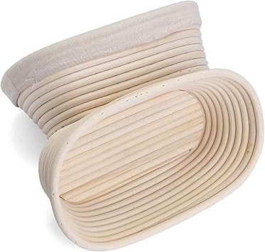 3 pack of 5 inch Sourdough Bread Bakery Basket,Round Bread Banneton Proofing Basket with Linen Liner Cloth, Brotform Dough Rising Rattan Handmade Rattan Bowl for Professional & Home Bakers