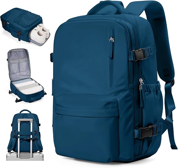 Personal Item Travel Backpack for Women Men Carry On Bag Airlines 18x14x8