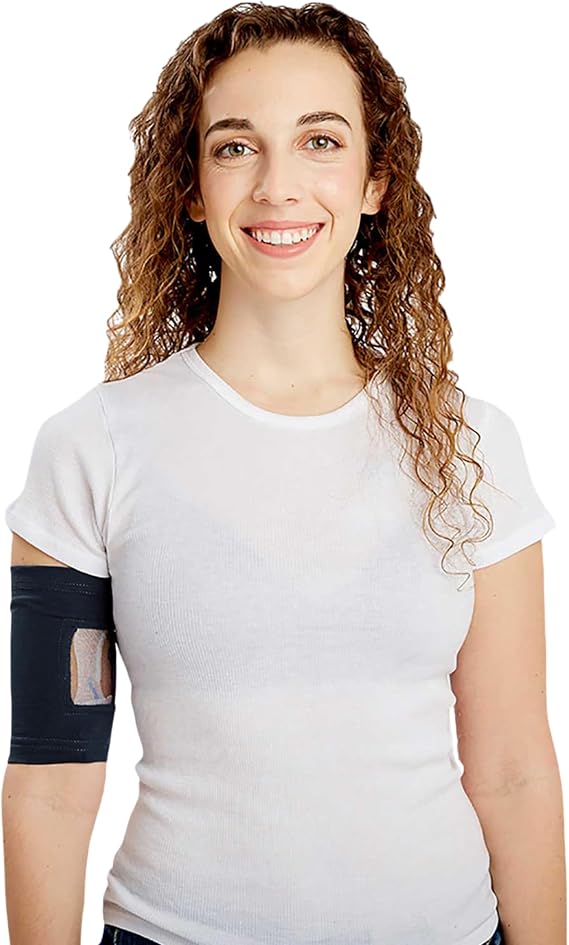 Care+Wear PICC Line Cover Ultra-Grip PICC Line Sleeve for Upper or Lower Arm with Mesh Viewing Window, Provides Improved Comfort and Security for PICC Line Coverage
