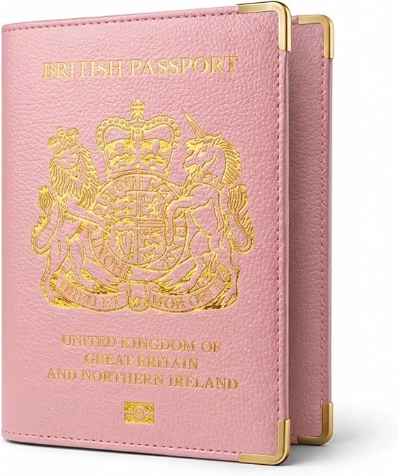 BML Passport Holder & Travel Wallet Premium Organiser for Passport, Cards, Boarding Passes Stylish Passport Protector Cover Ideal Travelers (Baby Pink)