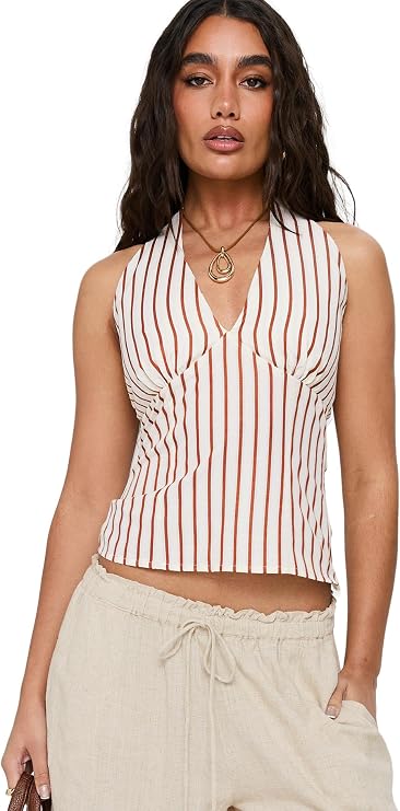 Princess Polly Women's Radiant Beam Halter Top