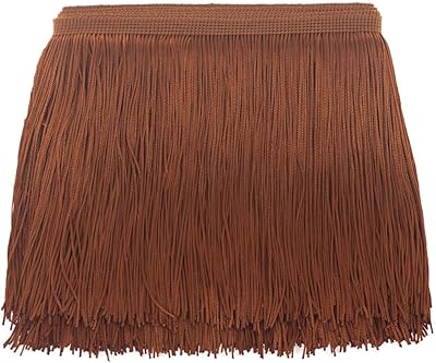 Sewing Fringe Trim Fringes 5 Yards for Clothing Accessories DIY Craft Latin Wedding Dress Lamp Shade Decoration 6 Inch Coffee