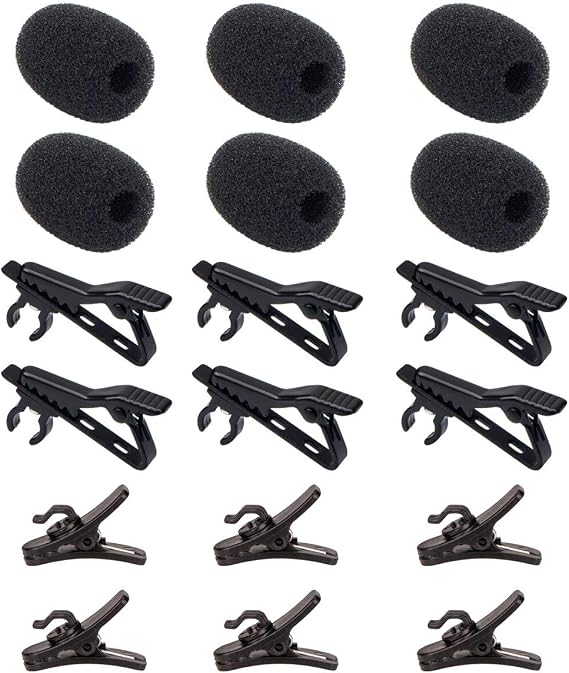 Lavalier Microphone Clip Lav Mic Clip Kit 18 PCS
