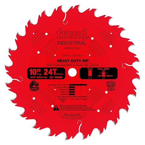Freud America LU87R010: 10" Heavy-Duty Rip Blade