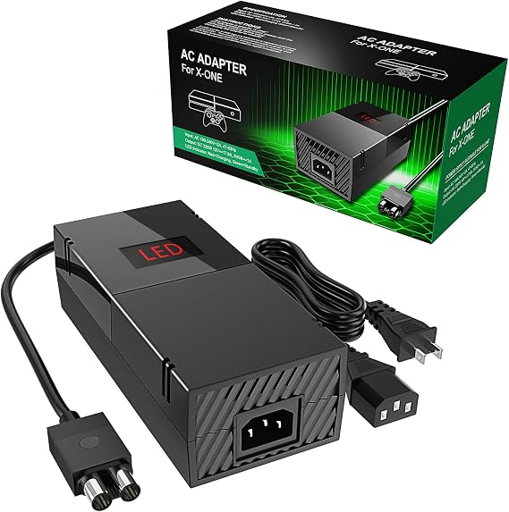 Xbox One Power Supply LED Display Power Brick Replacement for Xbox One 100-240V