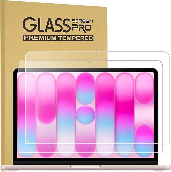 KEANBOLL 2 Pack Tempered Glass Screen Protector for New Apple 2026 MacBook Neo 13 inch (Model: A3404) Laptop with A18 Pro Chip 13-lnch Laptop, 9H Hardness, Anti Scratch, Bubble Free