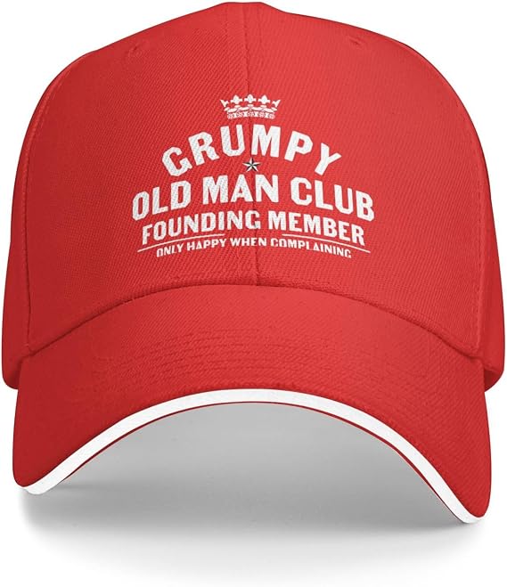 Grumpy Old Man Hat for Men Dad Hats Funny Hat
