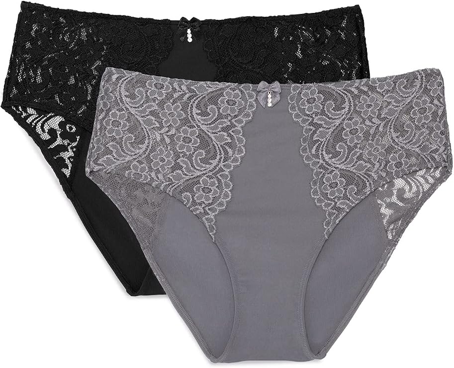 Smart & Sexy Women's Smart & Sexy Women's Signature Lace High Waisted Panty, 2-pack
