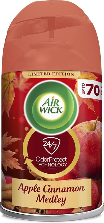 Air Wick Freshmatic Refill Automatic Spray, Apple Cinnamon Medley, 6.17oz, Air Freshener