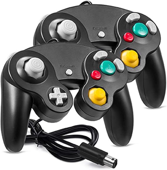 miadore NGC GC Controller Classic Wired Gamepad Joystick for Gamecube Wii Game Console (2 Pack)