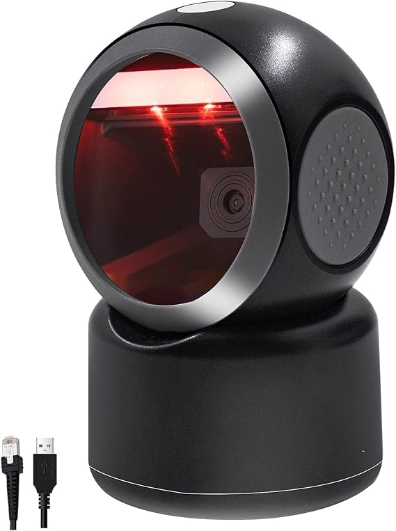 2D QR Hands-Free Barcode Scanner Omnidirectional Automatic