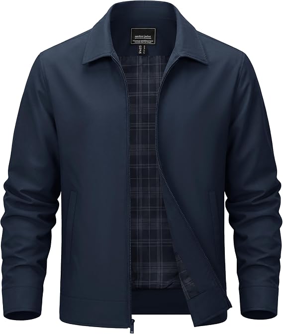 TACVASEN Men's Lightweight Jacket Water-repellent Windbreaker for Fall Winter