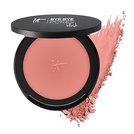 IT Cosmetics Bye Bye Pores Blush - Sheer, Buildable Color - Diffuses the Look of Pores & Imperfections - With Silk, Hydrolyzed Collagen, Peptides