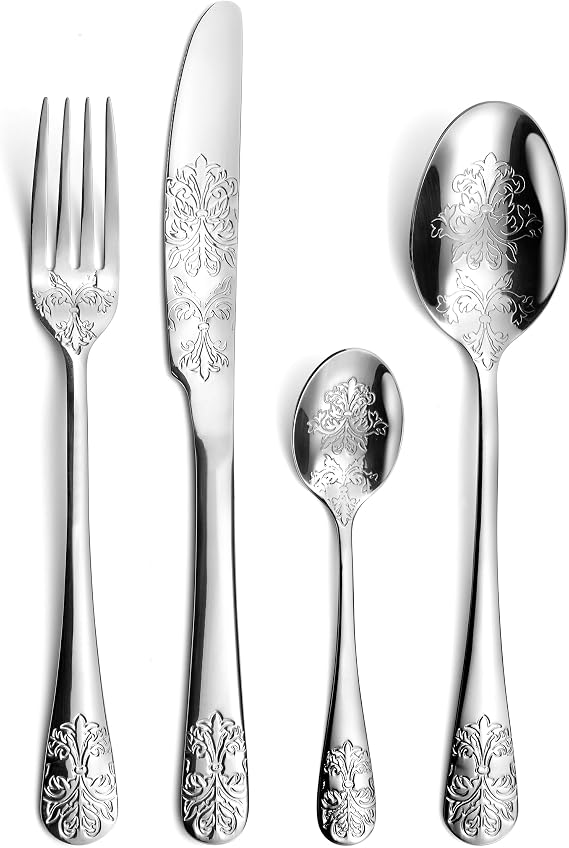 AMEFA - 24-piece Cutlery Set for 6 People - Ceremonial - 18/0 Stainless Steel, Glossy Finish