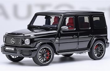 AUTOart 2019 AMG G63 Black with Red Interior 1/18 Model Car AA76354
