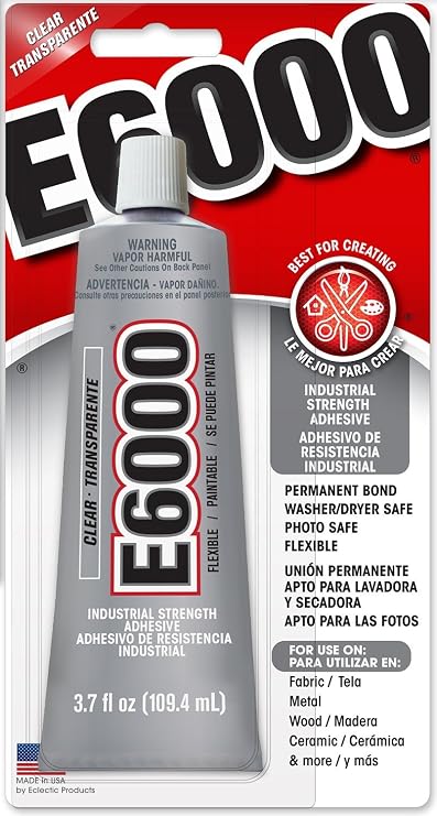 Eclectic Products 230012 3.7 oz Amazing E-6000 Craft Adhesive Uncarded, Clear 4 Pack
